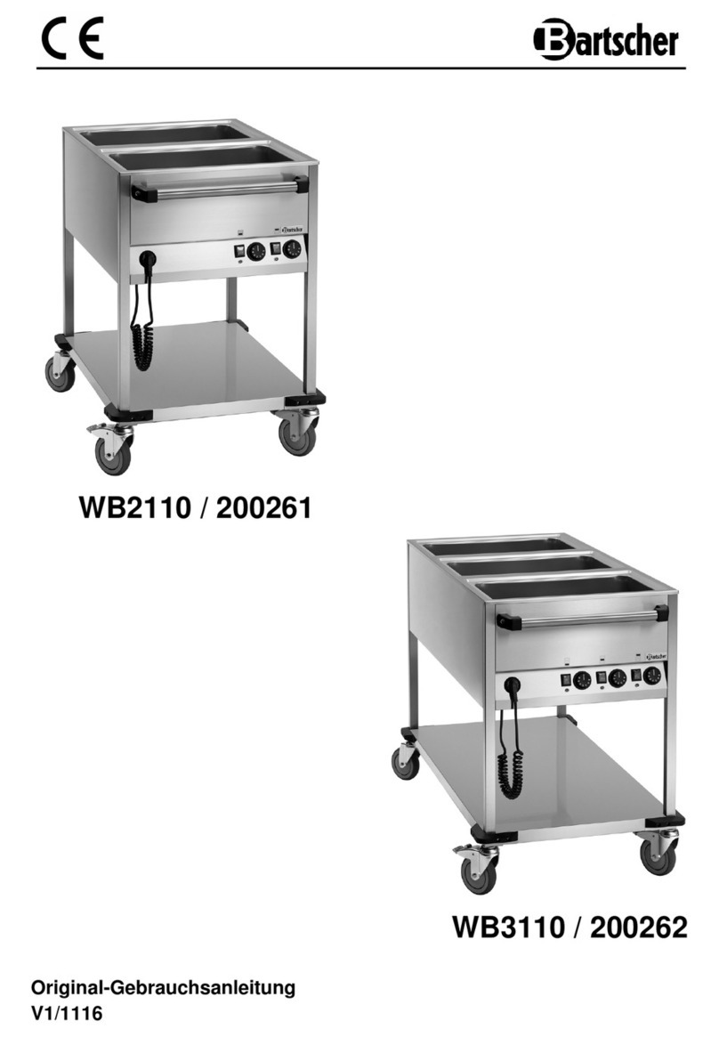 Bartscher WB2110 instruction manual