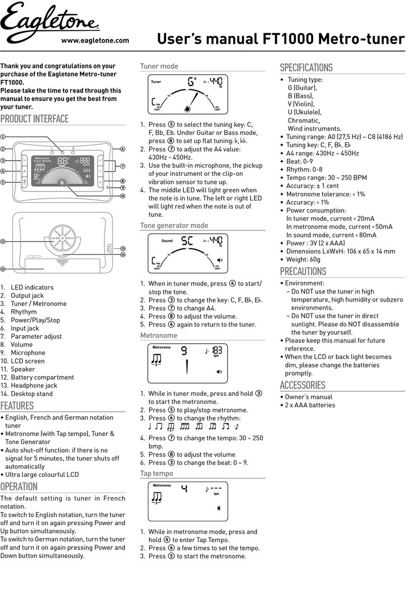 Eagletone FT1000 User manual
