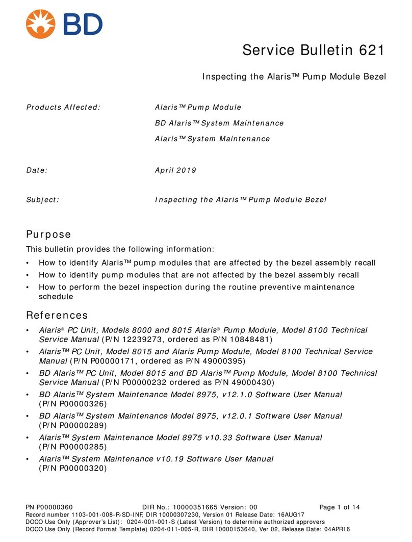 BD Alaris 8000 Service bulletin