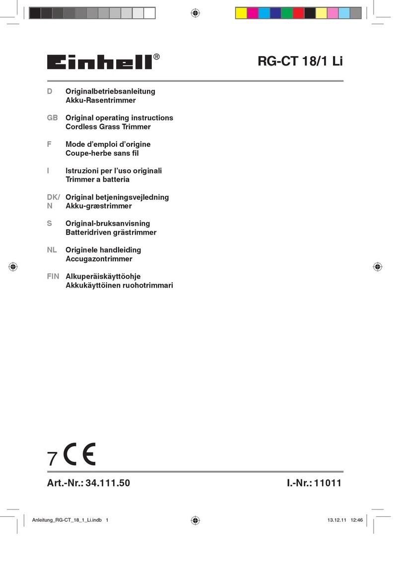 EINHELL RG-CT 18/1 Li User manual