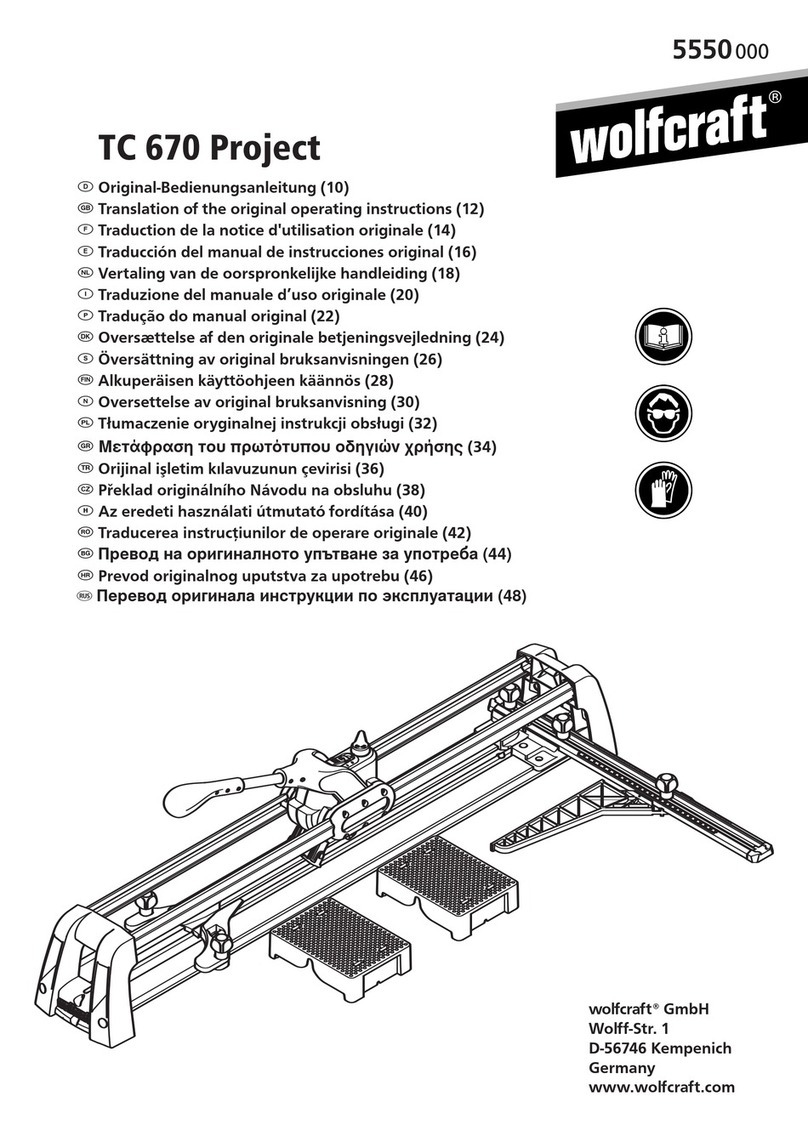 Wolfcraft TC 670 Project Quick guide