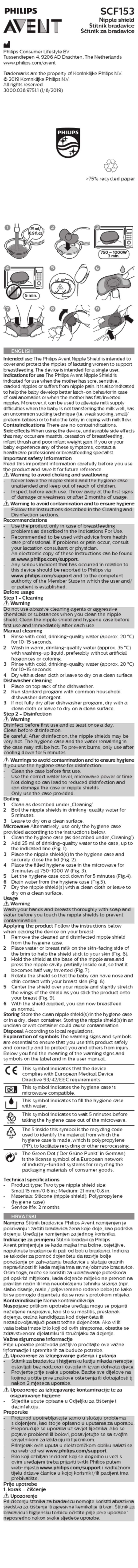 Philips AVENT SCF153 Instructions for use