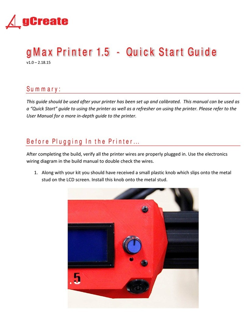 gCreate gMax 1.5 quick start guide
