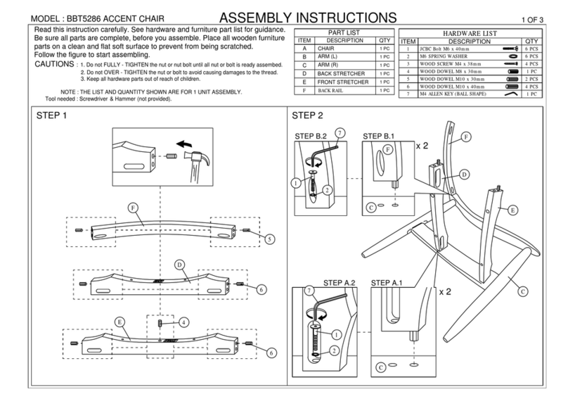 Wholesale Interiors BBT5286 Assembly instructions Wholesale Interiors BBT5286 Assembly instructions