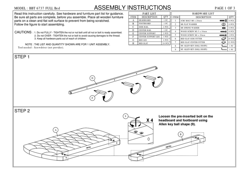 Wholesale Interiors BBT 6737 User manual Wholesale Interiors BBT 6737 User manual