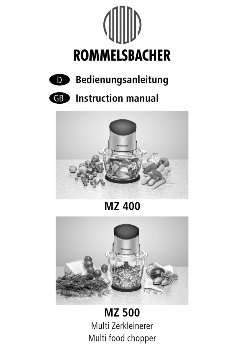 Rommelsbacher MZ 400 instruction manual