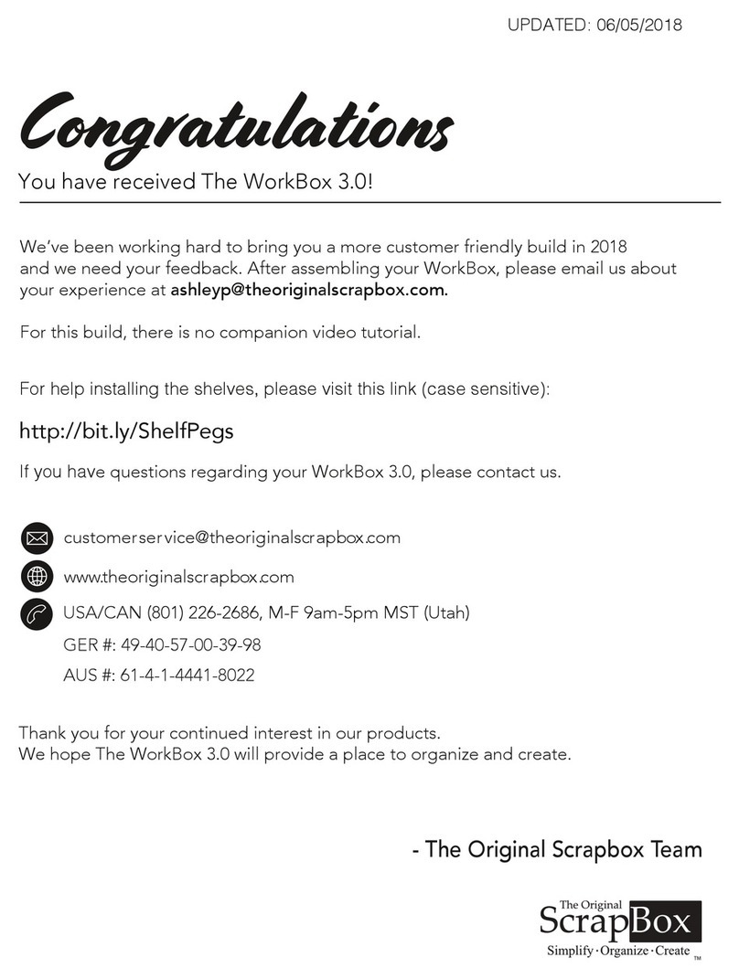ScrapBox WorkBox 3.0 User manual