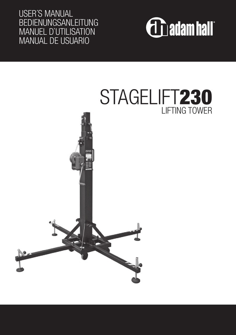 Adam Hall STAGELIFT230 user manual