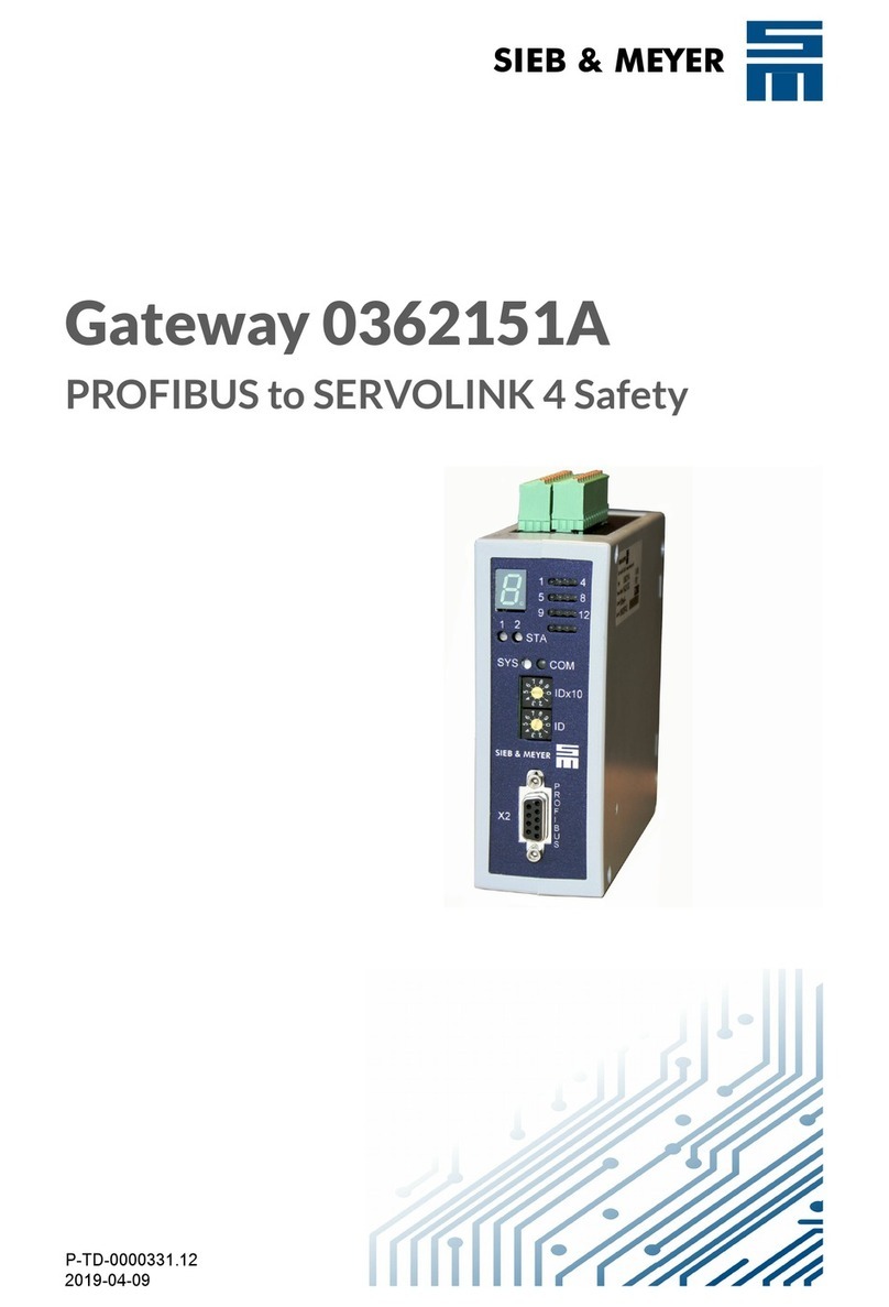 SIEB & MEYER 0362151A User manual