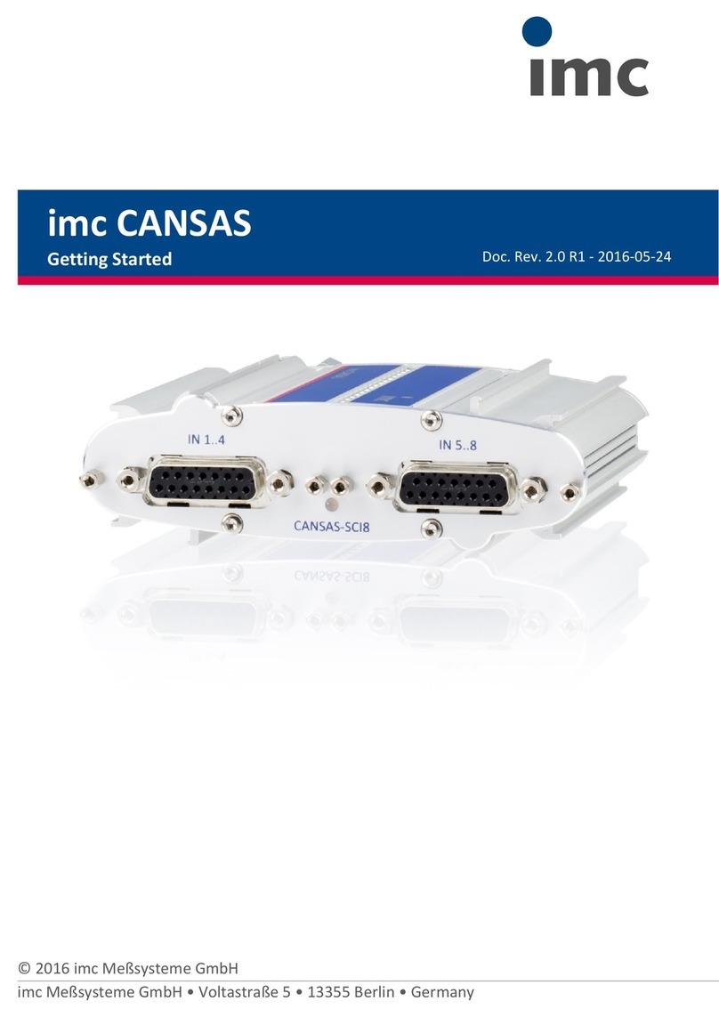 IMC CANSAS User manual