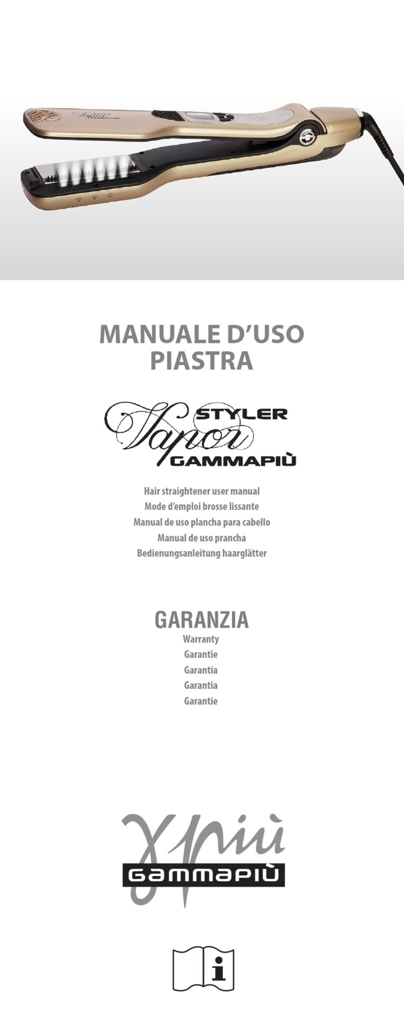 Gamma Piu Vapor Styler user manual Gamma Piu Vapor Styler user manual