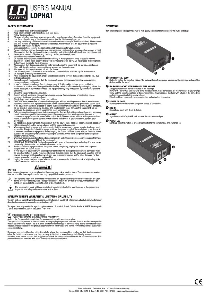 LD LDPHA1 user manual