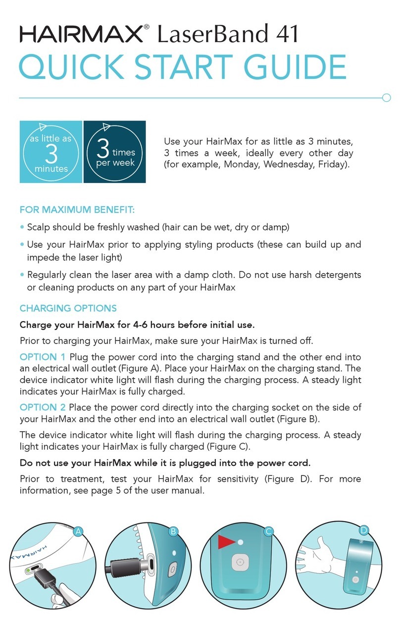 HairMax LaserBand 41 quick start guide