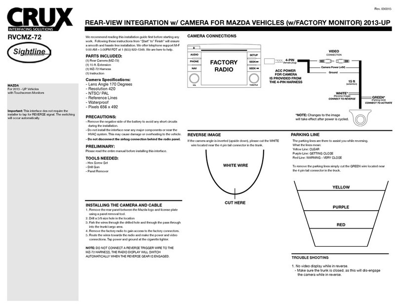 Crux RVCMZ-72 User manual