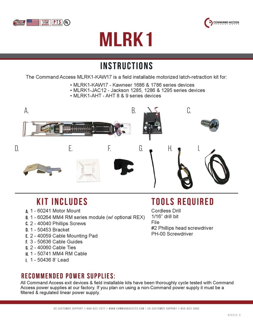 Command access MLRK1-JAC12 instructions Command access MLRK1-JAC12 instructions