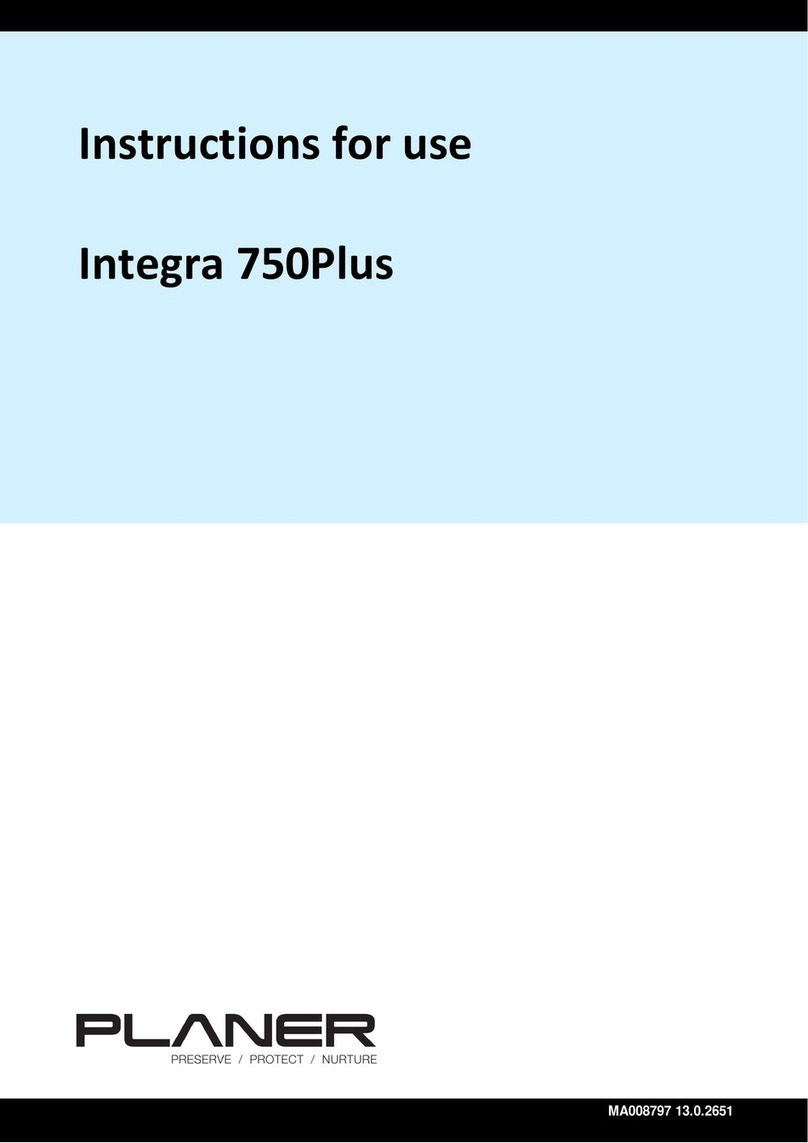 Planer Integra 750Plus Instructions for use