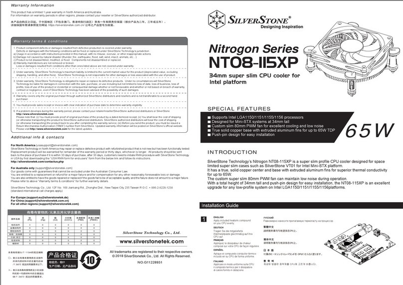 SilverStone Nitrogon Series manual