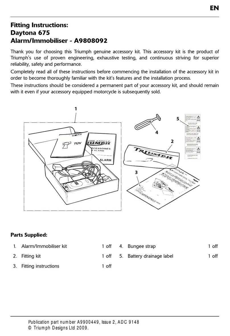 Triumph A9808092 Fitting instructions