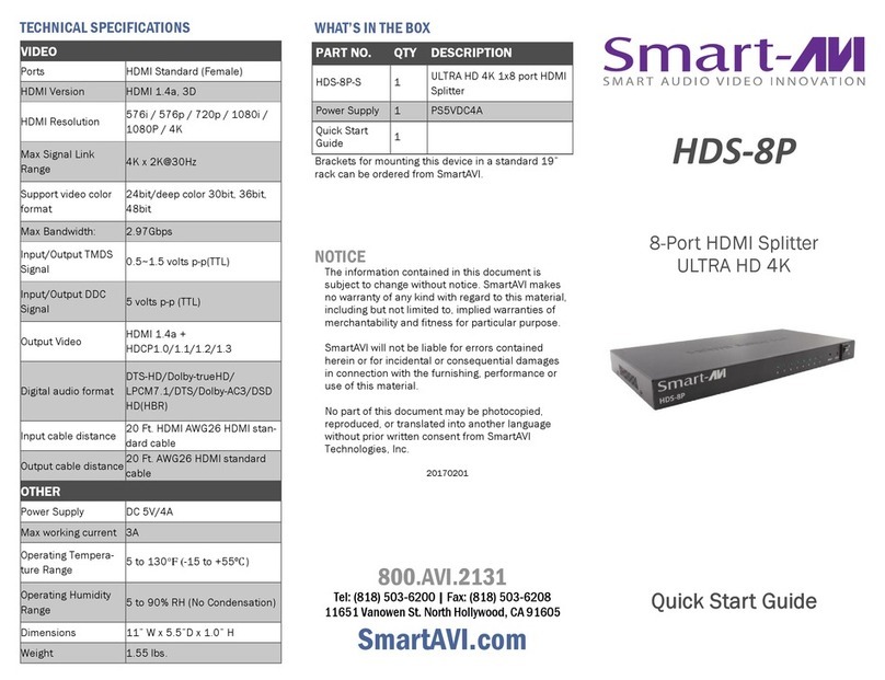 SMART-AVI HDS-8P quick start guide