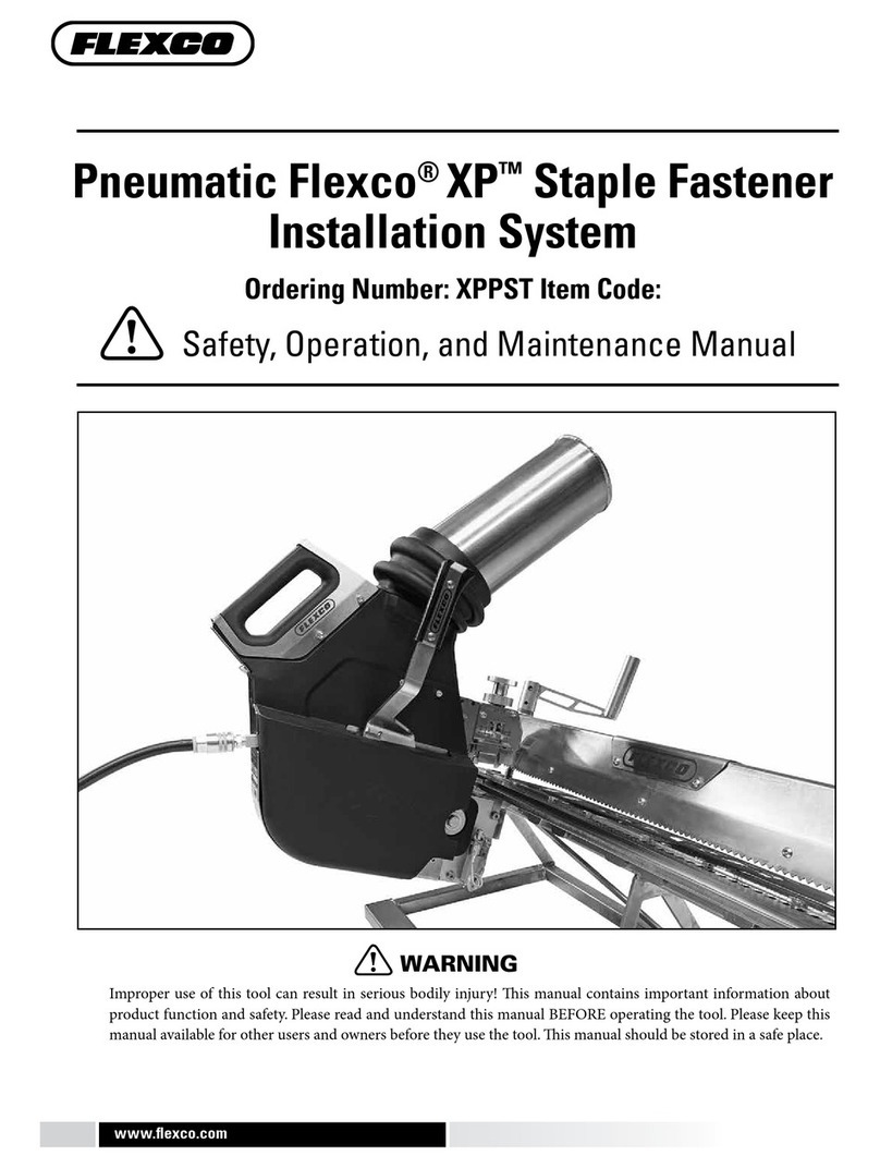 Flexco XP Series Safety, operation and maintenance manual