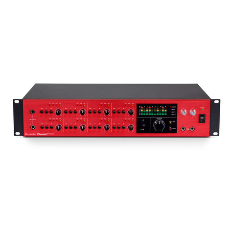 Focusrite Clarett 8PreX User manual
