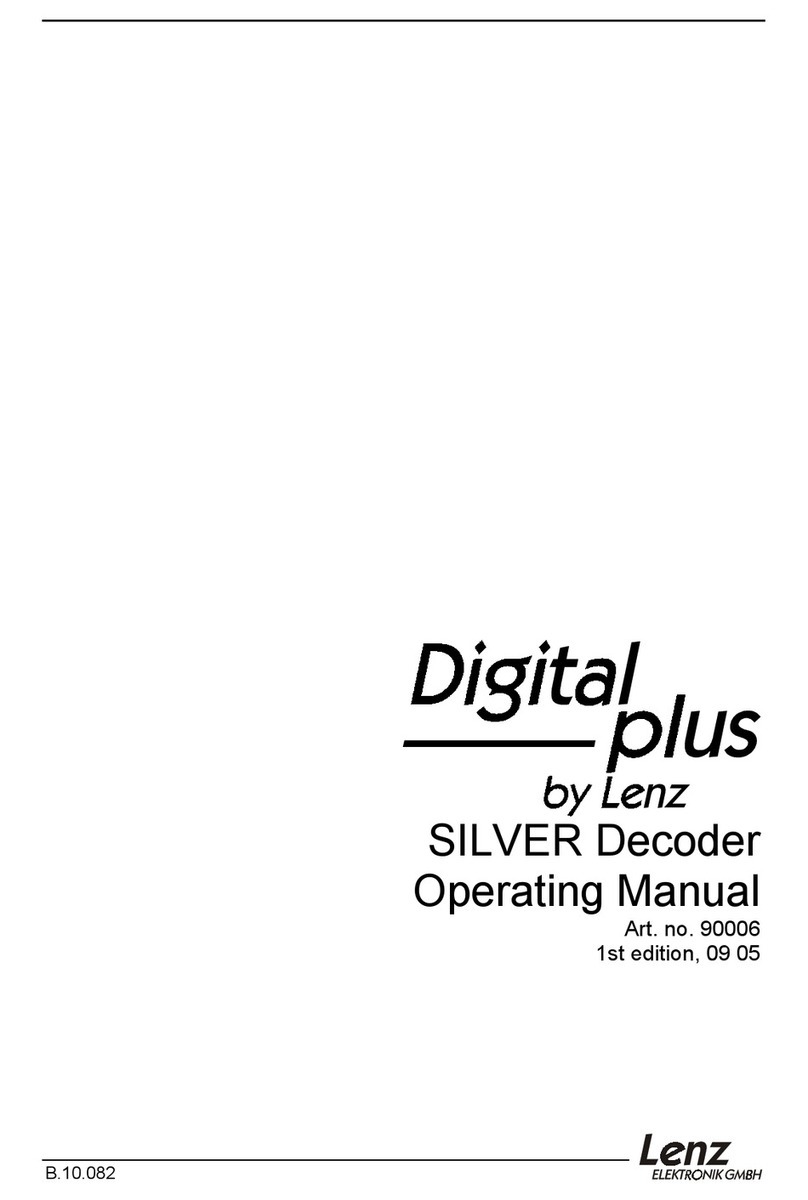 Lenz Digital Plus SILVER Series operating manual
