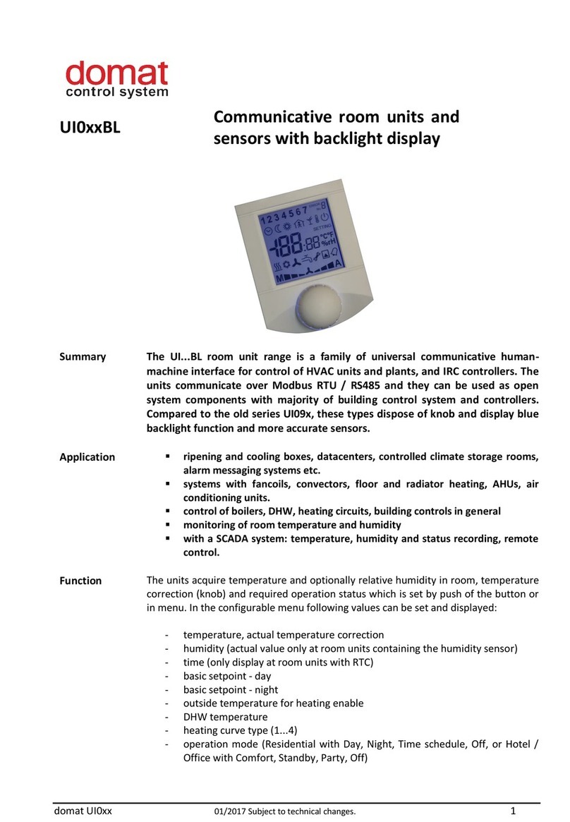 domat UI0 BL Series User manual