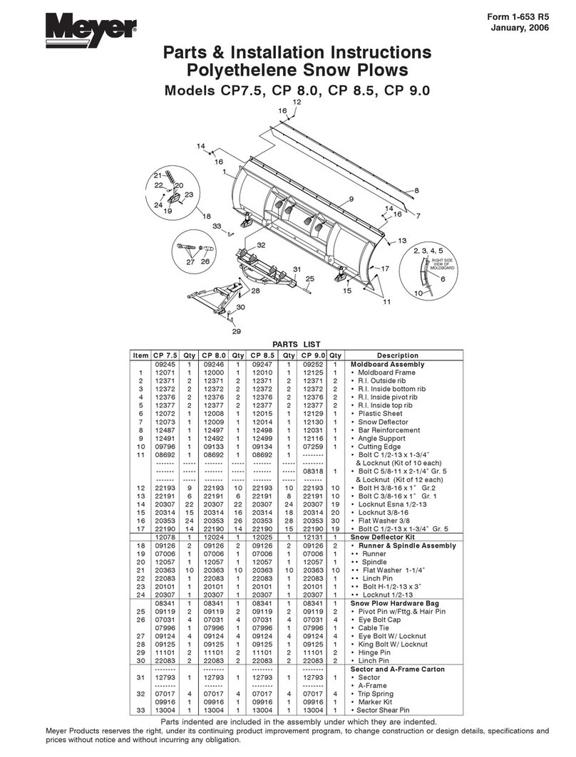 Meyer CP7.5 Parts & Installation Instructions