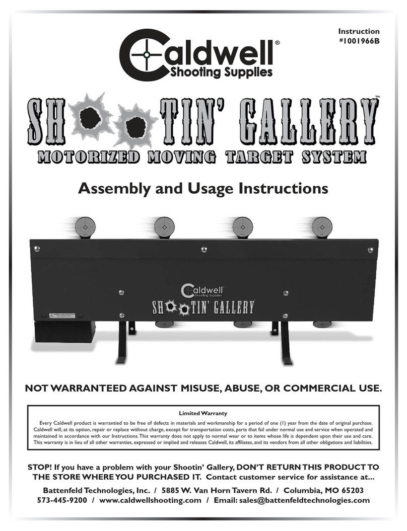Caldwell Shootin' Gallery Assembly and usage instructions