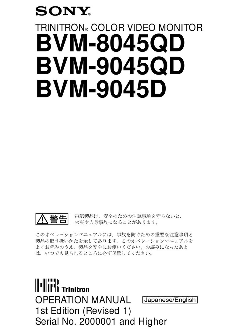 Sony TRINITRON BVM-8045QD User manual