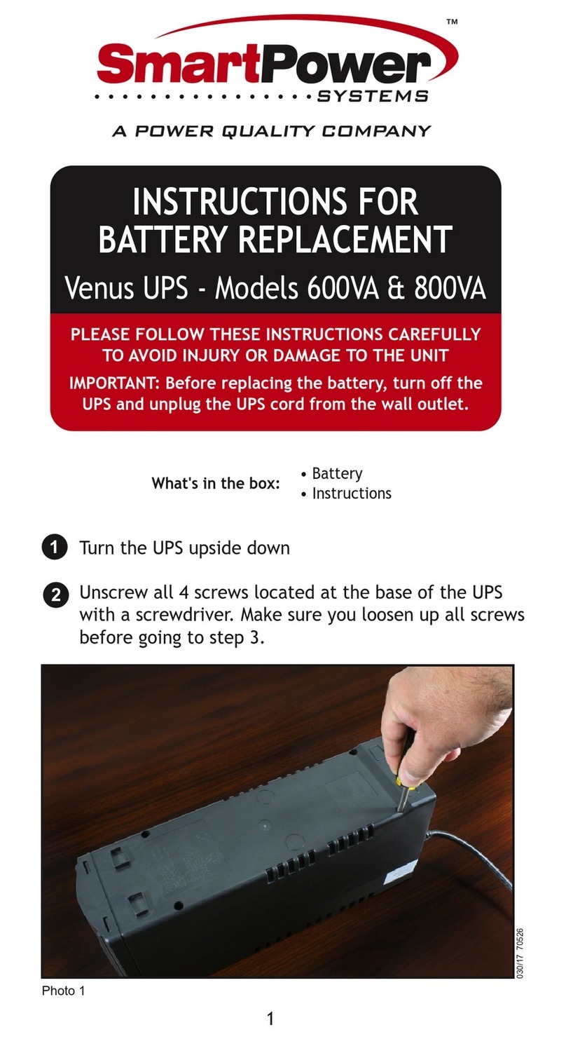 Smart power Venus Series User manual
