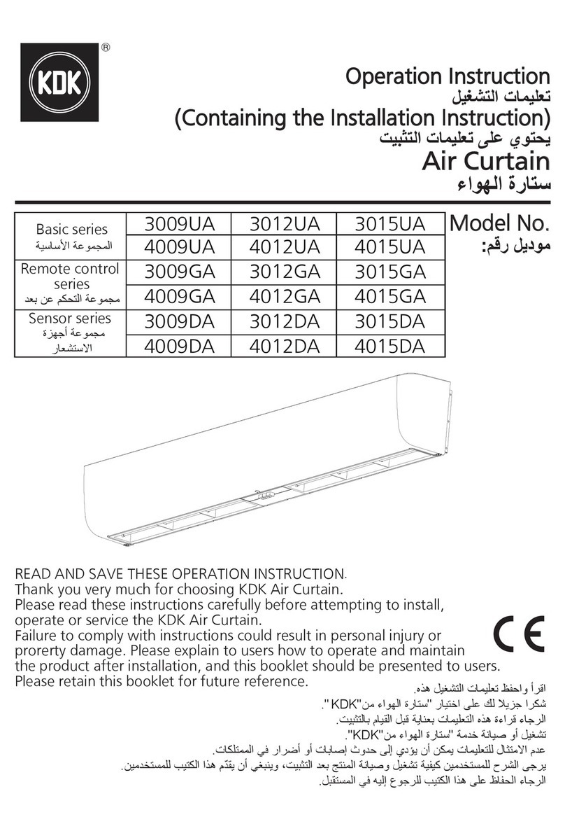 KDK Basic Series Operating	 instruction