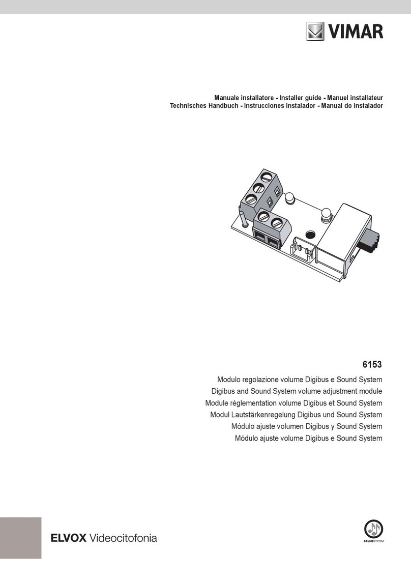 Vimar ELVOX 6153 Assembly instructions