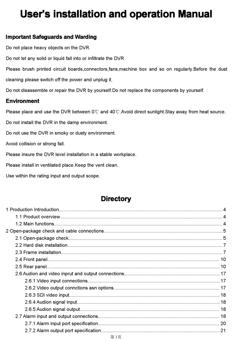 Avicam 5004A-B User's installation and operation manual
