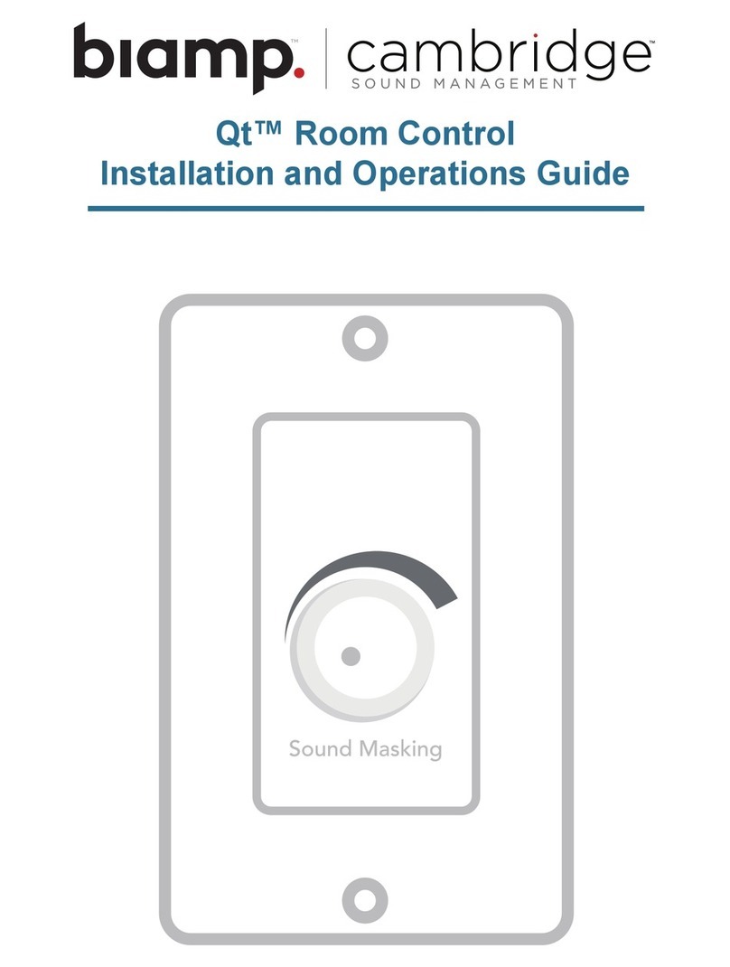 CAMBRIDGE biamp QtRC Installation and operation guide CAMBRIDGE biamp QtRC Installation and operation guide