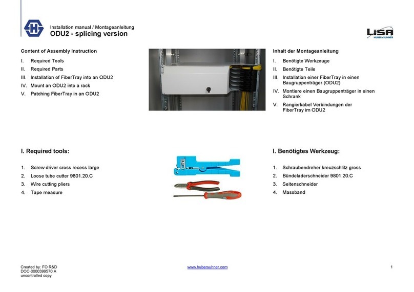 HUBER+SUHNER LISA ODU2 installation manual