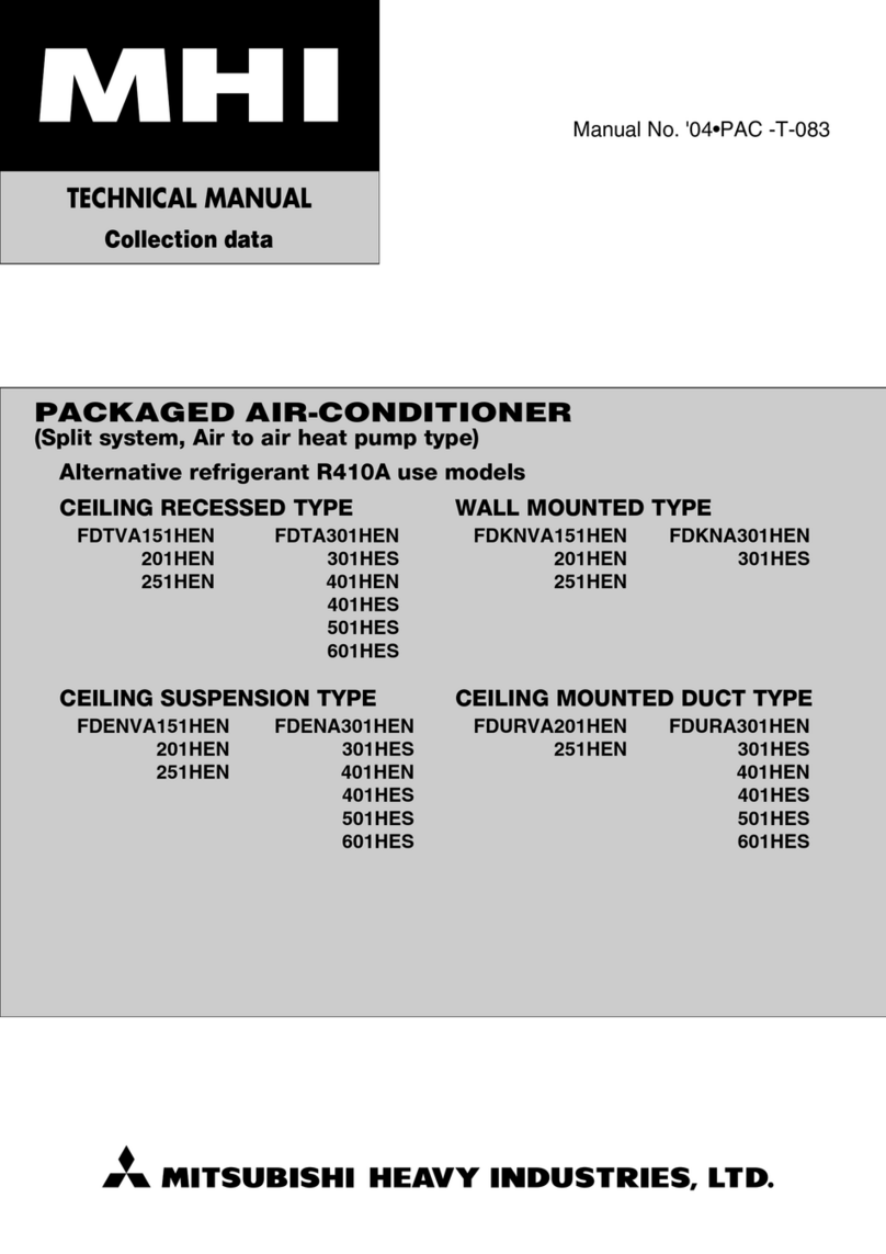 Mitsubishi Heavy Industries FDTVA151HEN User manual Mitsubishi Heavy Industries FDTVA151HEN User manual