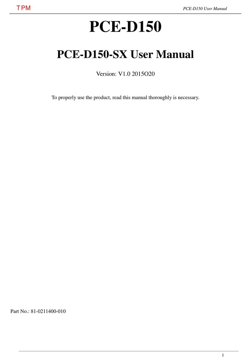 TPM PCE-D150 Series user manual