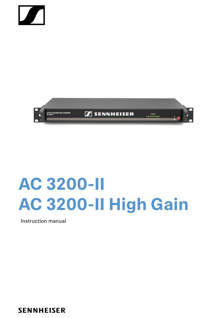 Sennheiser AC 3200-II High Gain instruction manual