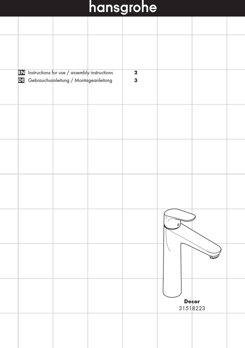 Hans Grohe Decor 31518223 Instructions for use/assembly instructions