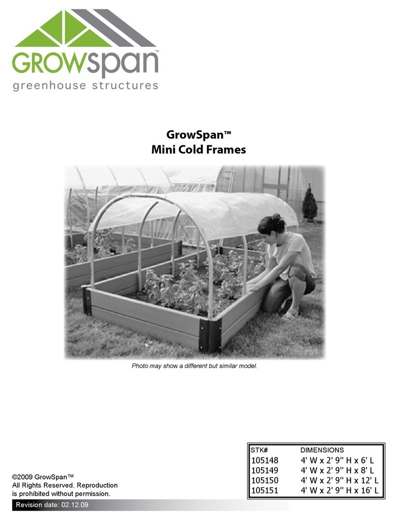 GrowSpan 105148 User manual