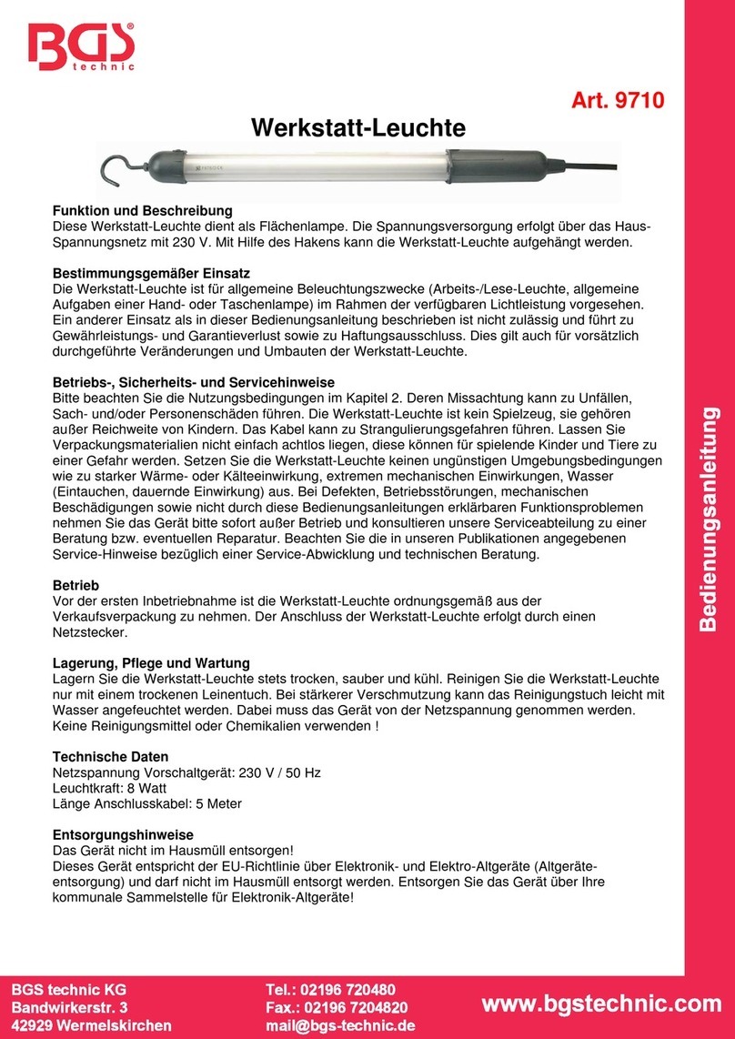 BDS 9710 User manual