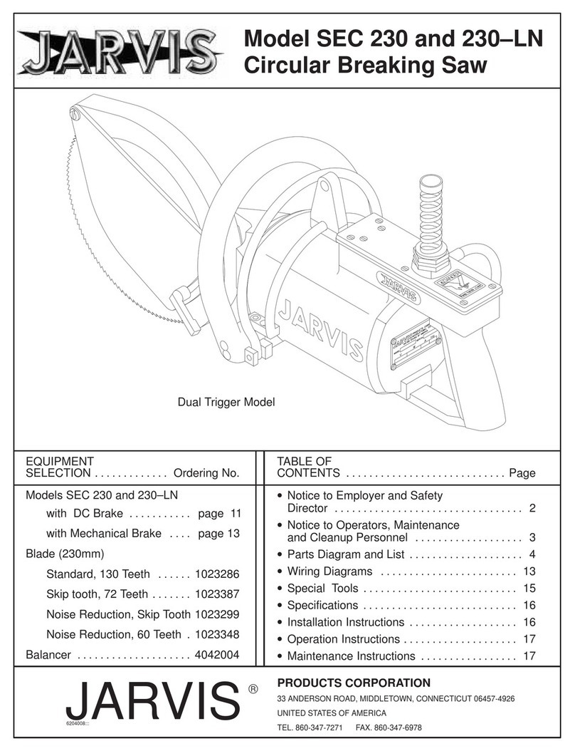 Jarvis SEC 230 User manual