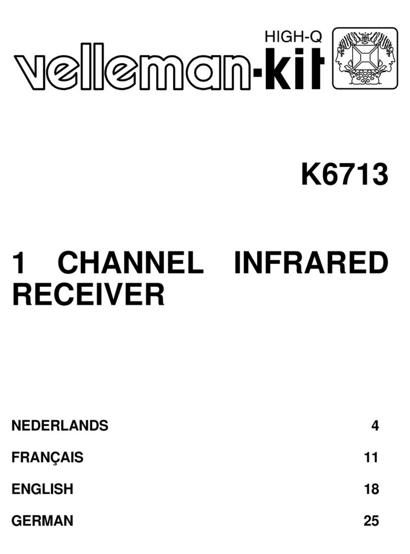 Velleman K6713 operating instructions