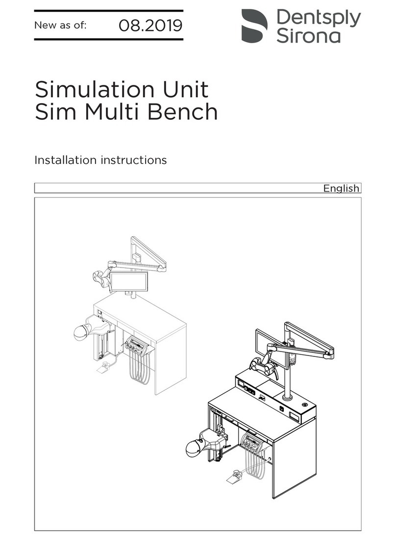 Dentsply Sirona Sim Multi Bench installation instructions