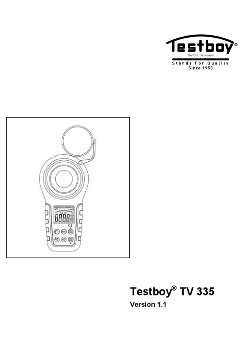 Testboy TV 335 operating instructions