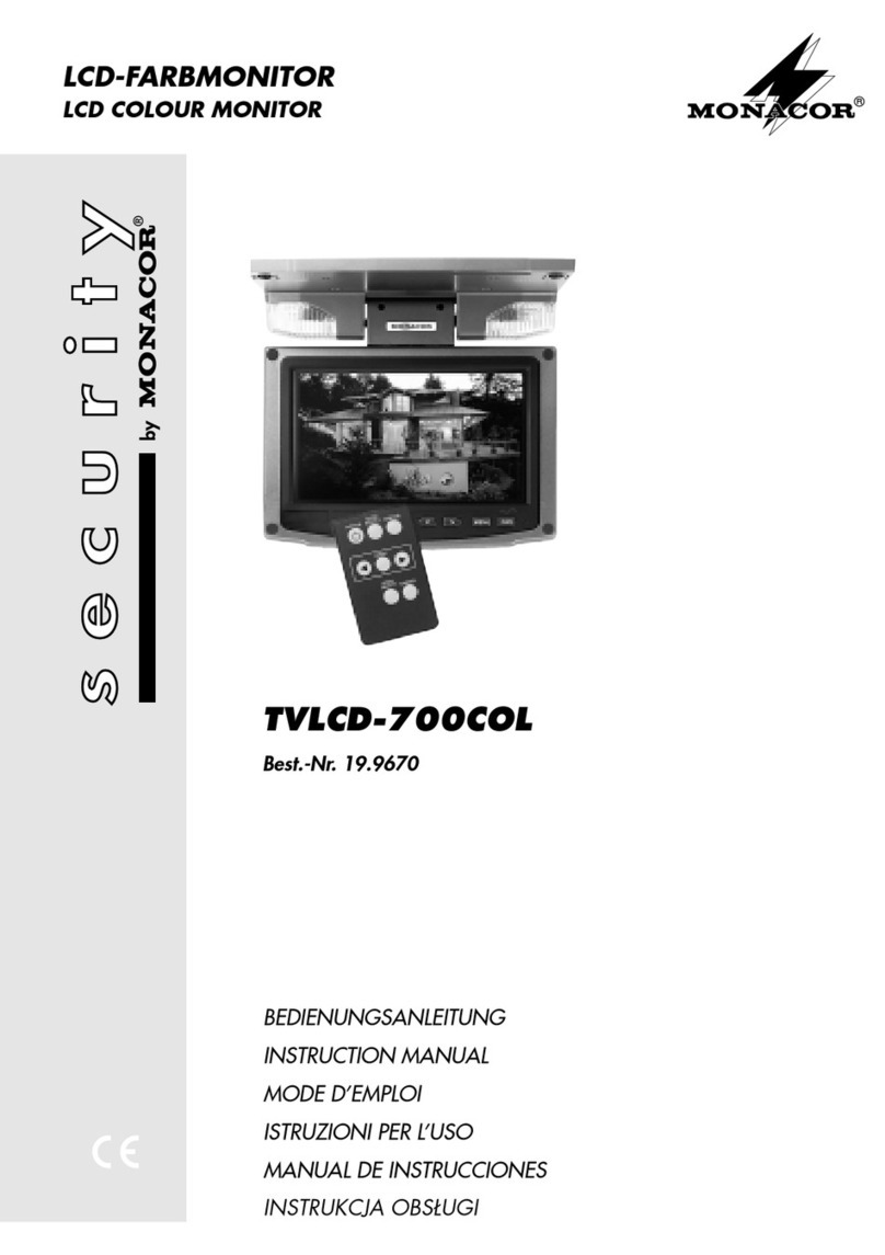 Monacor TVLCD-700COL User manual