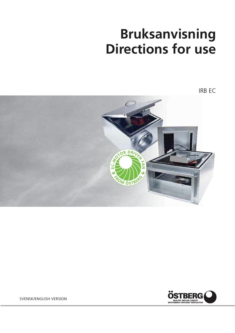 OSTBERG IRB EC Series Directions for use