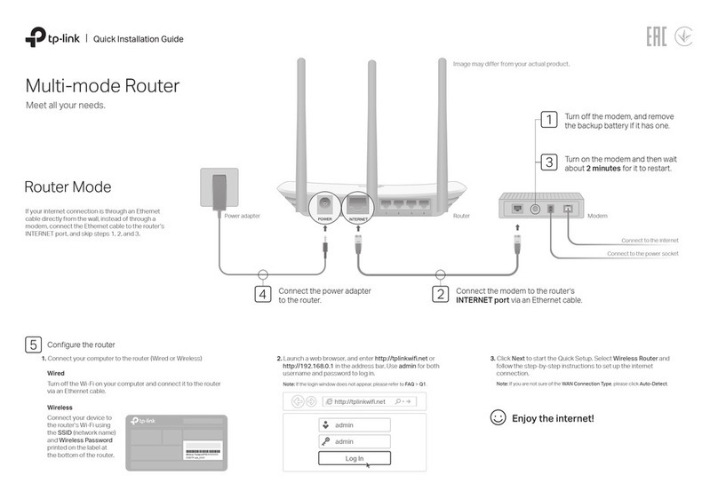 TP-Link tl-wr845n User manual