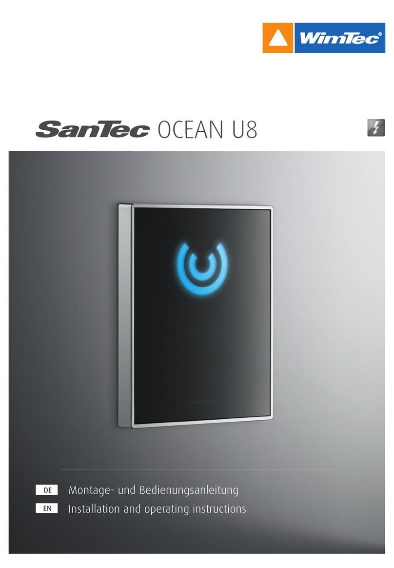 WimTec SanTec Ocean U8 Installation and operating instructions WimTec SanTec Ocean U8 Installation and operating instructions